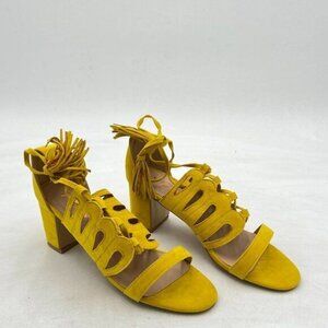 YDN Women Gladiator Caged Block Heel Sandals Open Toe Grommets Straps Cutout